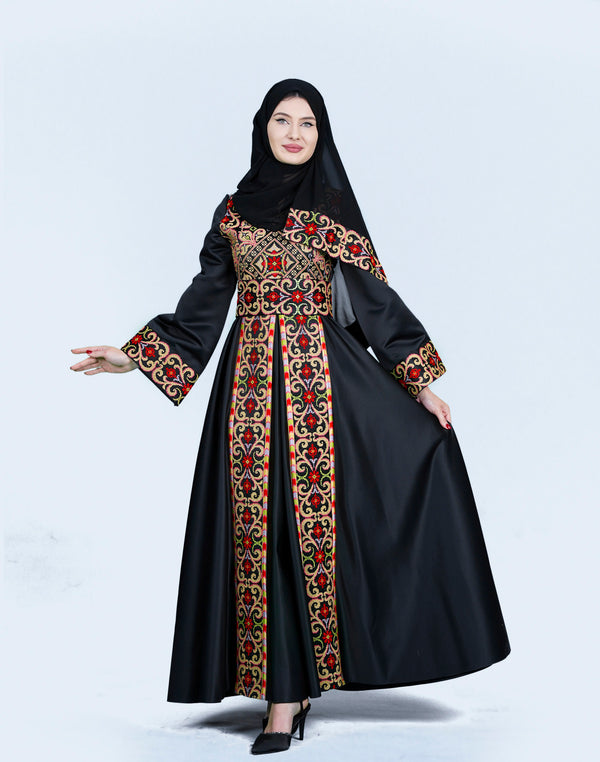 Palestinian Embroidered Maxi Dress #101