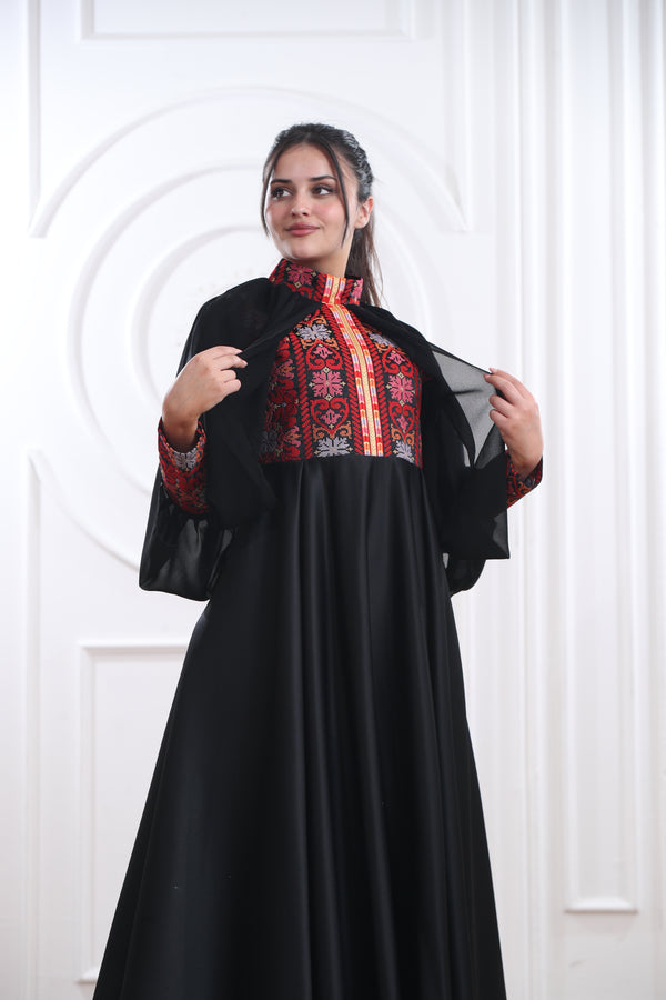 Traditional Embroidered Thobe – Artisanal Detailing & Timeless Style #1091